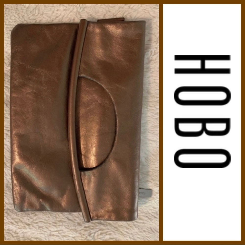 Hobo Rose Gold Clutch